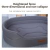 Orthopedic Dog Bed for Medium Dogs – Ultra-Comfortable Pet Couch with Removable Washable Cover, Waterproof Lining & Non-Skid Bottom, Grey