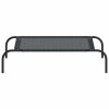 Dog Bed Black Textilene and Powder-Coated Steel Small Dog Bed