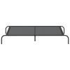 Elevated Dog Bed Black Textilene and powder-coated steel