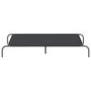 Elevated Dog Bed Black Oxford fabric and powder-coated steel
