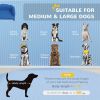 Pearl Design Pet Sofa for Medium and Large Sized Dogs, Pet Bed with Cushion and Solid Wood Legs, Dark Blue