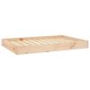 Dog Bed Natural Wood Solid Pine Wood 36.0 x 25.2 x 3.5 in Durable