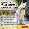 Reflective Cotton Dog Collar Eco Friendly Alt to Nylon Collar for Small Medium and Large Dogs Adjustable Male Female Dog Collar 14-23 inch Neck x 1 in