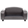 Dog Sofa Grey Faux leather (100% polyurethane), solid fir wood, Foam