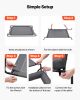 VEVOR Elevated Dog Bed for Large Dog Portable Raised Dog Cot with Pillow XL Gray