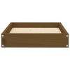 Dog Bed Honey Brown Solid Pine Wood 20.3 x 17.3 x 3.5 in Durable
