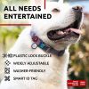 Reflective Cotton Dog Collar Eco Friendly Alt to Nylon Collar for Small Medium and Large Dogs Adjustable Male Female Dog Collar 14-23 inch Neck x 1 in
