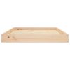 Dog Bed Natural Wood Solid Pine Wood 40.0 x 29.1 x 3.5 in