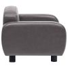 Dog Sofa Grey Faux leather (100% polyurethane), solid fir wood, Foam
