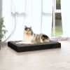 Dog Bed Black Solid Pine Wood Medium Durable Dog Bed