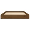 Dog Bed Honey Brown Solid Pine Wood 36.0 x 25.2 x 3.5 in Simple