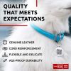 Ultra Soft Rolled Leather Dog Collar for Small Dogs 10 - 13 inch Neck Soft Padded Dog Collars for Medium Dogs Puppy Collars for Large Breed Dogs Male