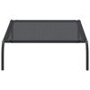 Dog Bed Black 30% Polyester, 70% PVC, Powder-Coated Steel Large