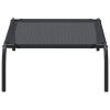 Dog Bed Black Textilene and Powder-Coated Steel Small Dog Bed