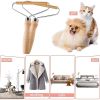 Pet Hair Remover Brush For Dog & Cat; Dog Hair Removal Brush With Wood Handle For Clothes; Blankets