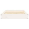 Dog Bed White Solid pine wood Medium Tough Dog Bed