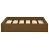 Dog Bed Honey Brown Solid Pine Wood 20.3 x 17.3 x 3.5 in Durable