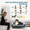 Modern Pet Bed, Cat Dog Sofa, Velvety Dog Couch for Small to Medium Dogs, Dark Blue