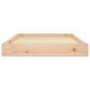 Dog Bed Natural Wood Solid Pine Wood 36.0 x 25.2 x 3.5 in Durable