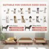 Dog Sofa Bed w/ Adjustable Armrest & Backrest for Small, Medium & Large Dogs, Pink