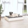 Dog Bed White Solid pine wood Medium Tough Dog Bed
