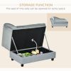 Luxury Dog Bed for Small Dogs, Hidden Storage, Soft Foam Couch, Modern Pet Furniture, Gray
