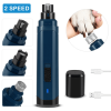 Dog Nail Grinder 2 Speeds Quiet USB Rechargeable Pet Nail Grinder Professional Pet Nail Trimmer Cordless Paws Grooming