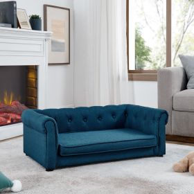 Elegant Rectangle Pet Bed for Medium and Large Dogs, Durable Elevated Dog Sofa Bed, Comfortable Dog Couch, Modern and Stylish Dog Sofa for Large Dogs (Color: as Pic)