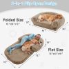 Human Dog Bed, 71"x43"x12" Dog Beds for Large Dogs, Foldable Plush Washable Dog Bed for People Doze Off