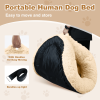 Large Dog Bed 67x43x8 Inches - Super Soft, Machine Washable & Portable With Handles, Non-Slip Bottom For Safety