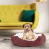 Pet Dog Bed Soft Warm Fleece Puppy Cat Bed Dog Cozy Nest Sofa Bed Cushion For S/M Dog