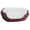 Pet Dog Bed Soft Warm Fleece Puppy Cat Bed Dog Cozy Nest Sofa Bed Cushion For S/M Dog